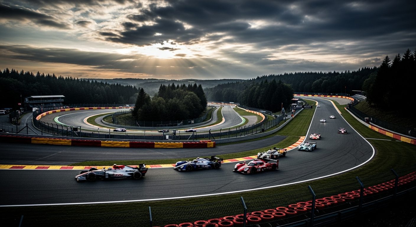 Rennwagen von TrackTime auf dem Circuit de Spa-Francorchamps