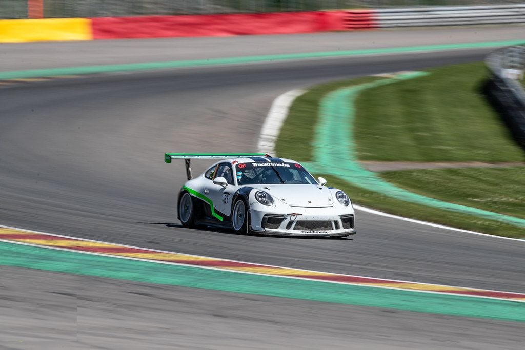 Porsche 991 GT3 Cup race auto huren op Circuit Spa-Francorchamps